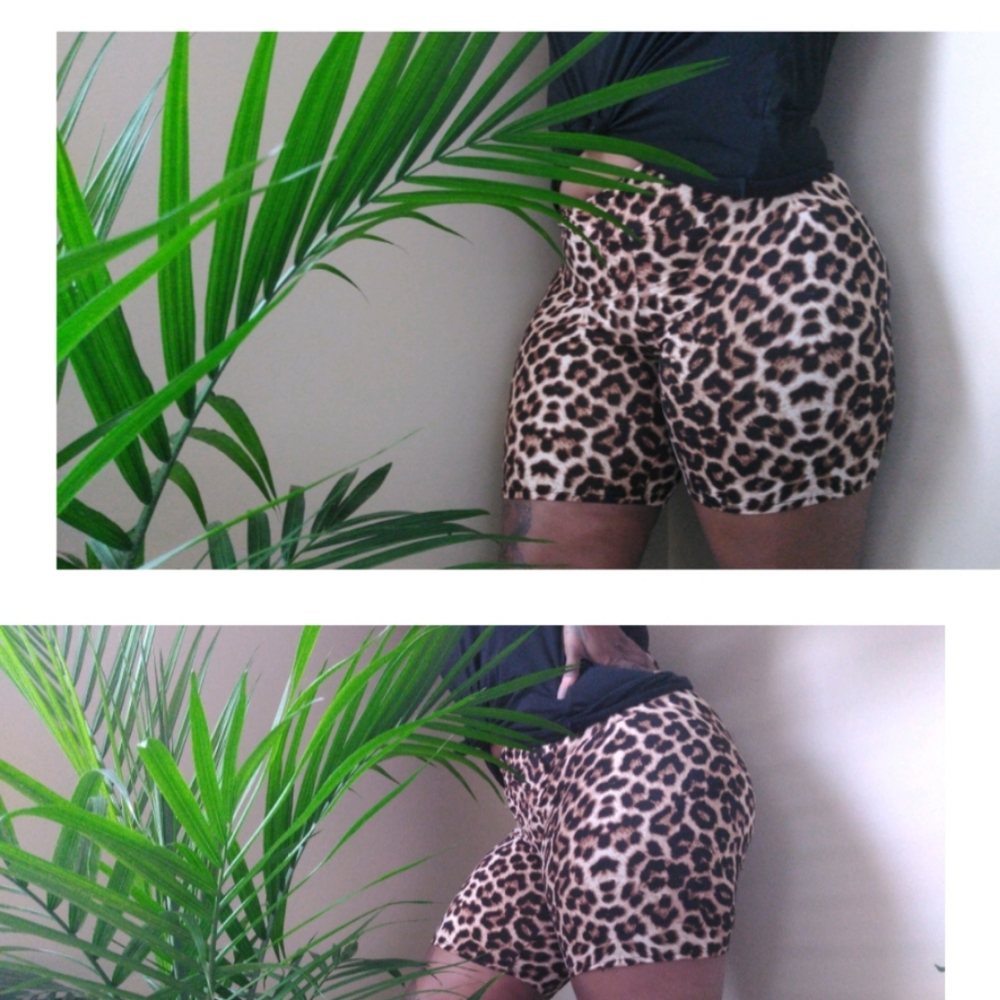 Leopard Biker shorts